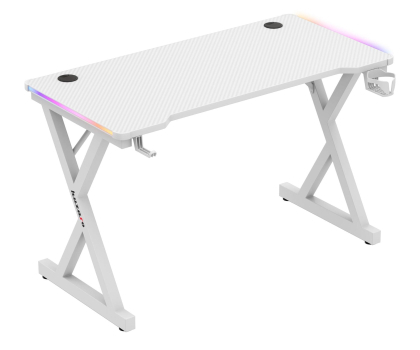 Biurko gamingowe Huzaro Hero 2.3 RGB White